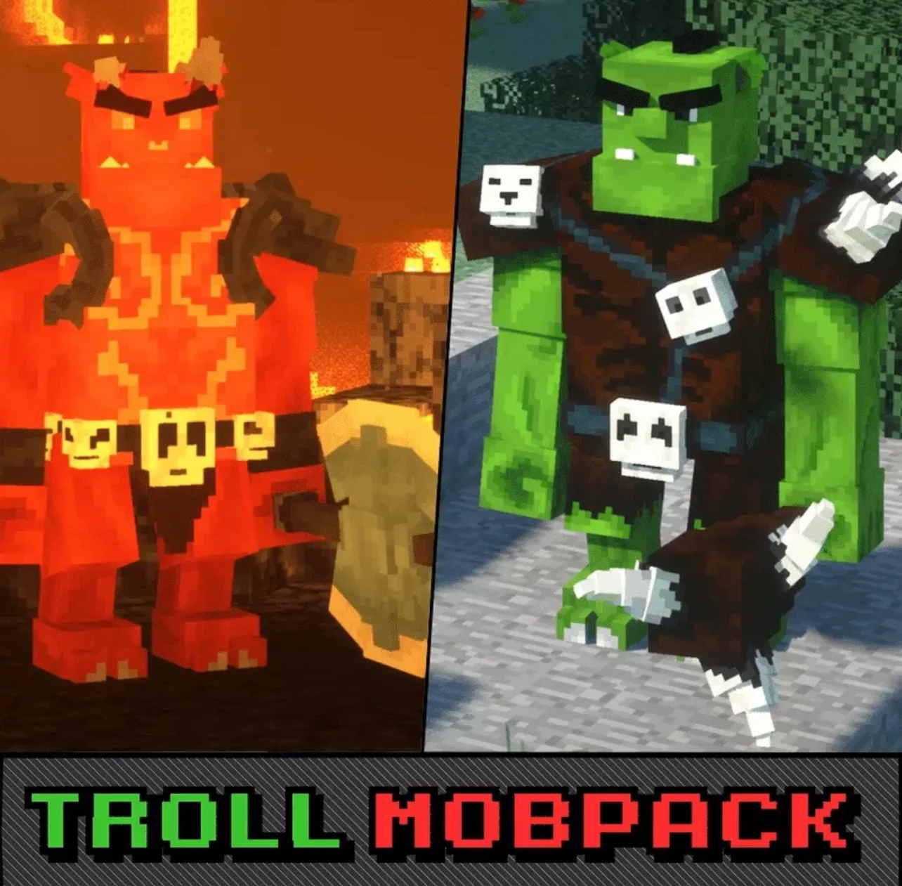 我的世界生物模型 – 巨魔暴徒群