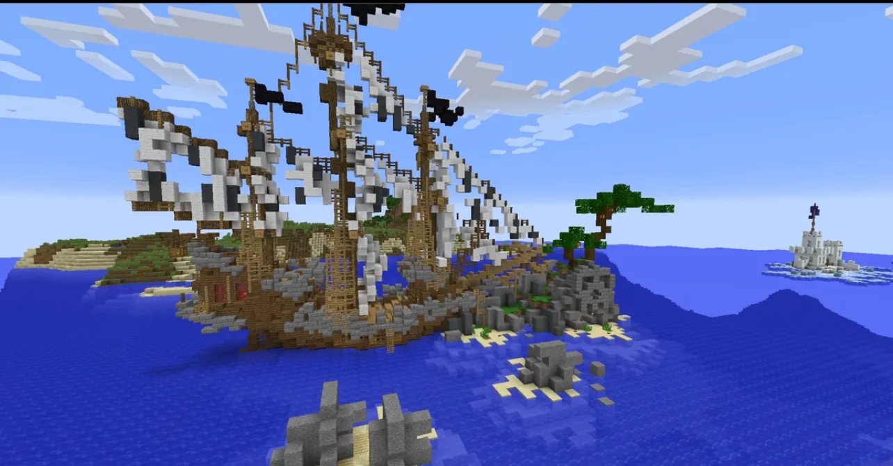 我的世界海盗主城地图schematic全版本通用