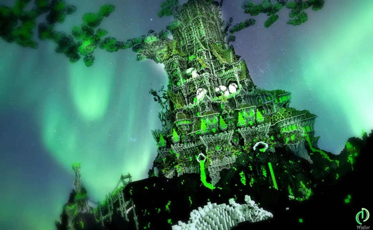 我的世界地图邪恶城堡恐怖副本骷髅龙挑战