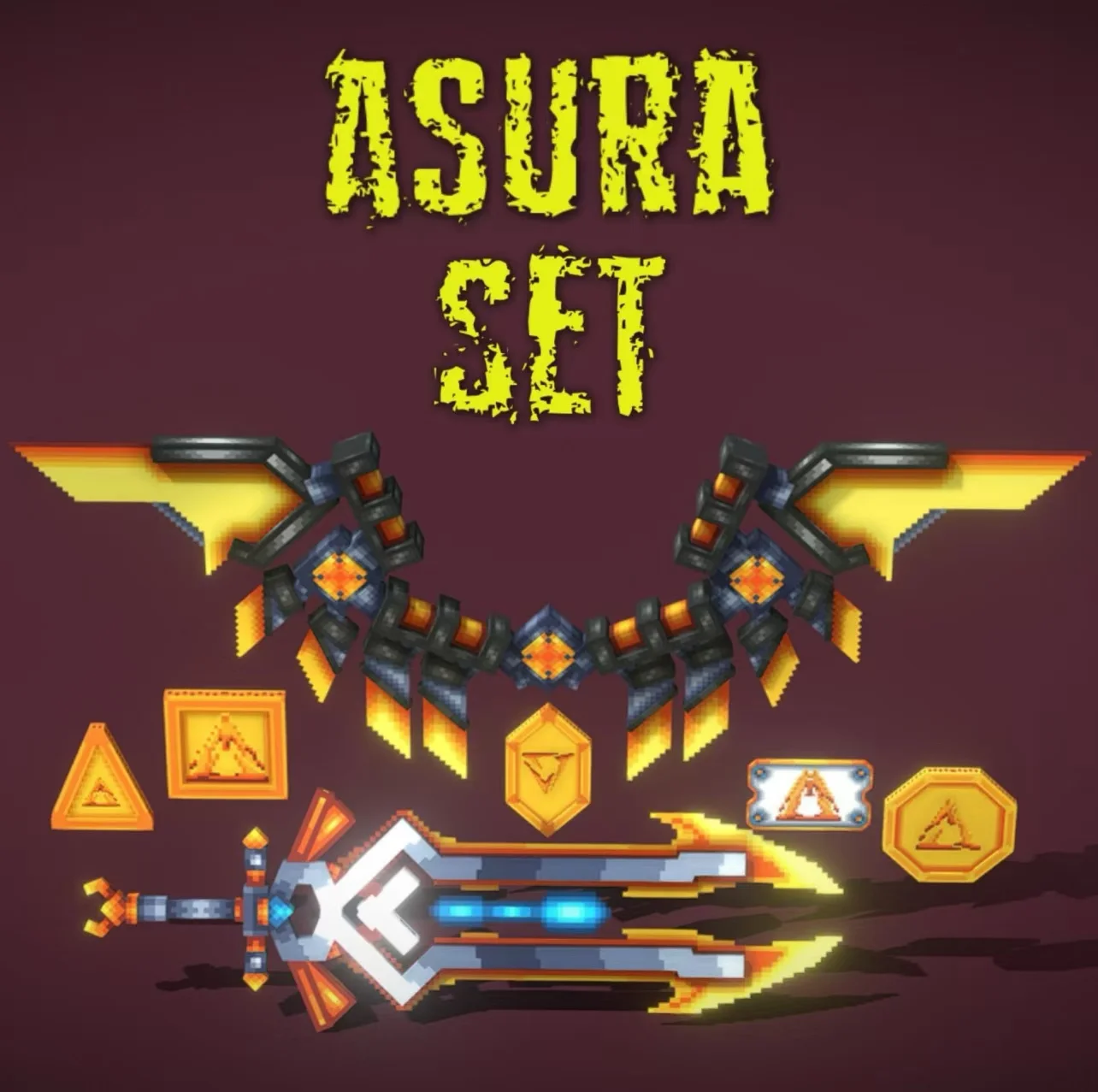 我的世界装备模型 – 阿修罗套装