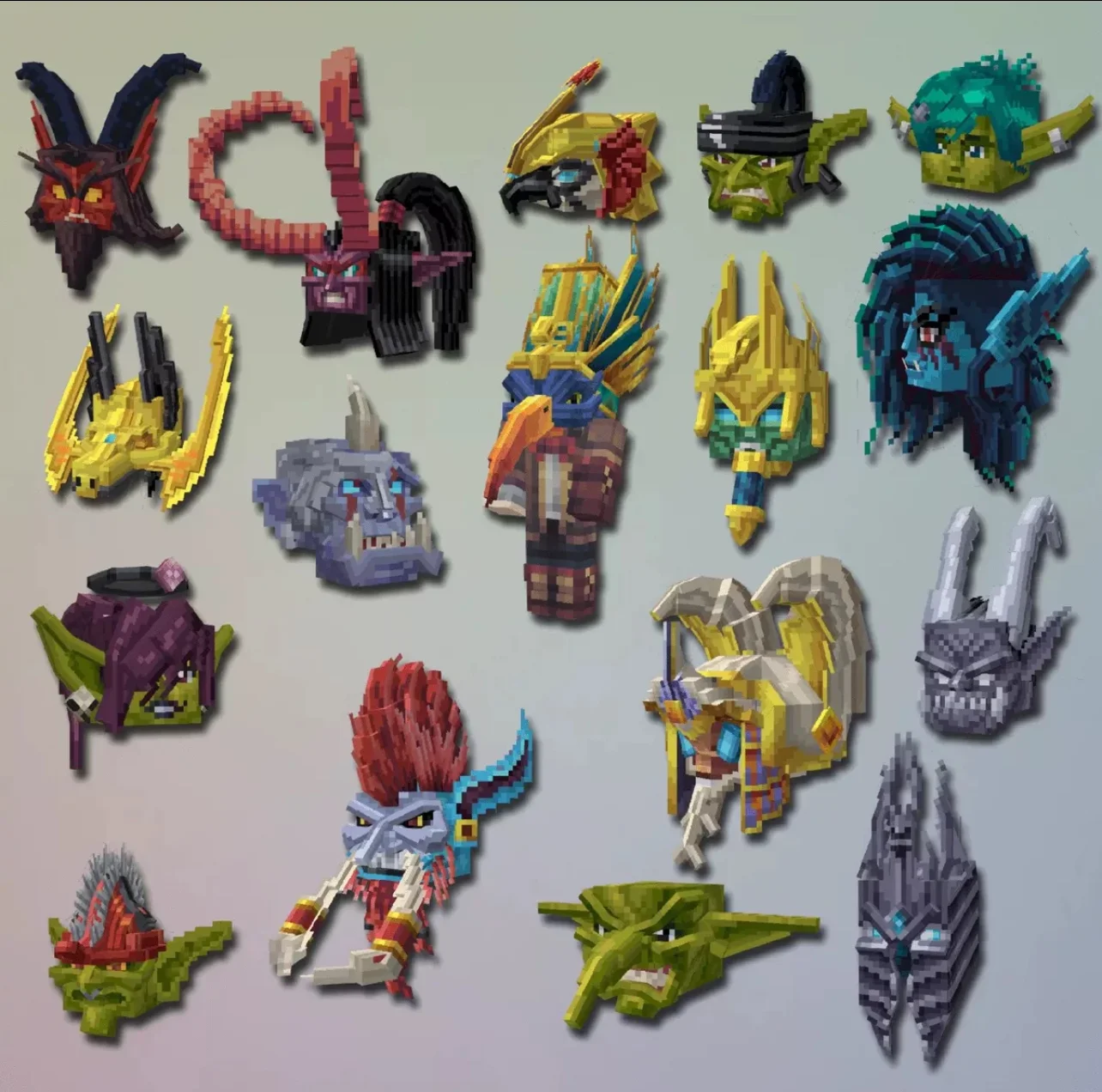 我的世界装备模型 – 头饰包