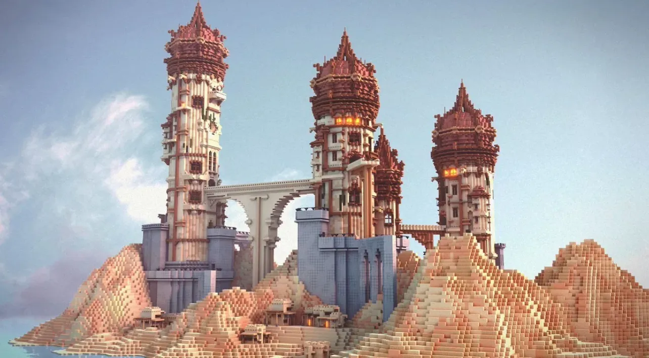 我的世界地图 – 幻想塔 [ 中世纪 / 大厅 ]