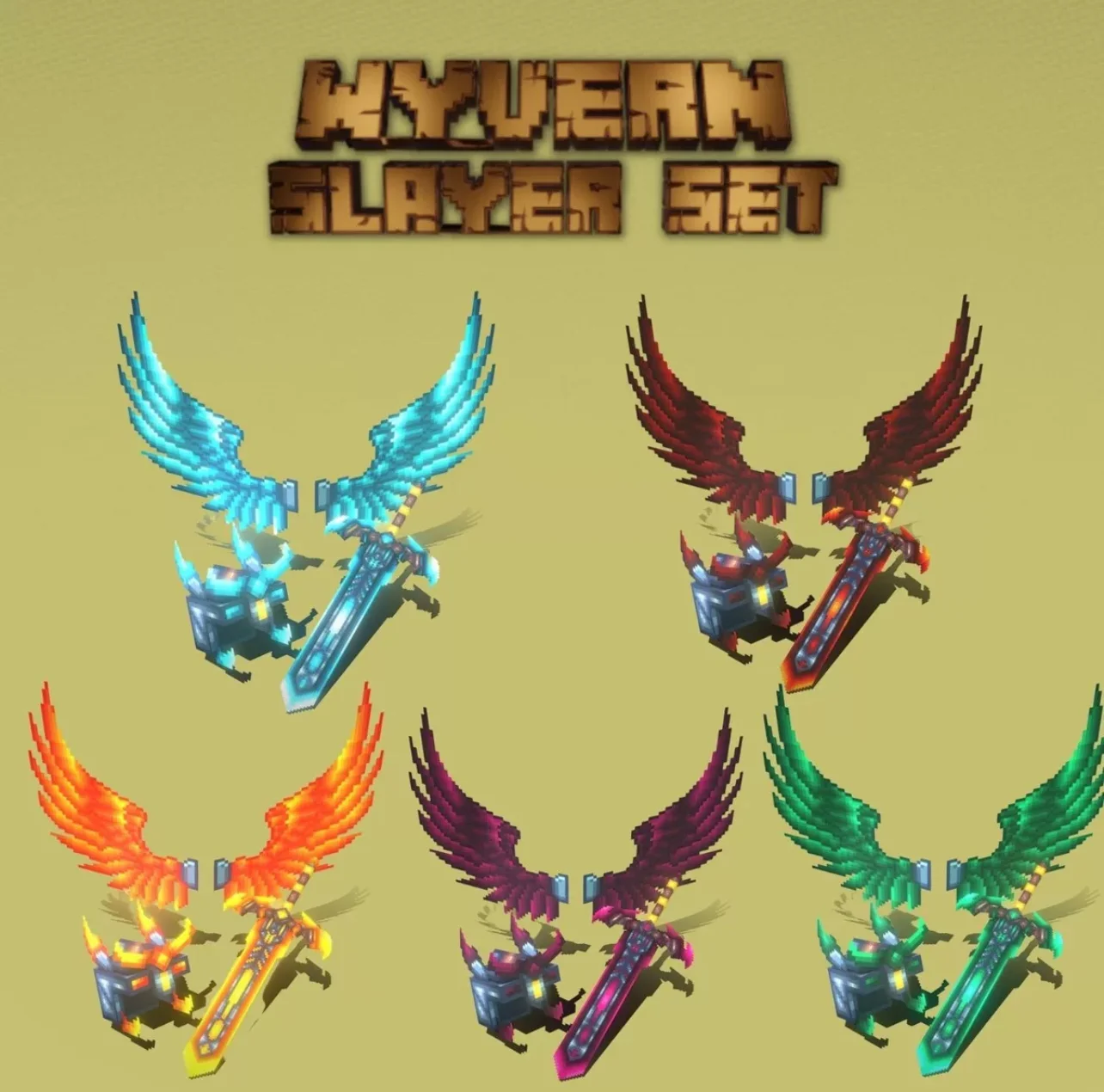 我的世界装备模型 – 飞龙猎人包