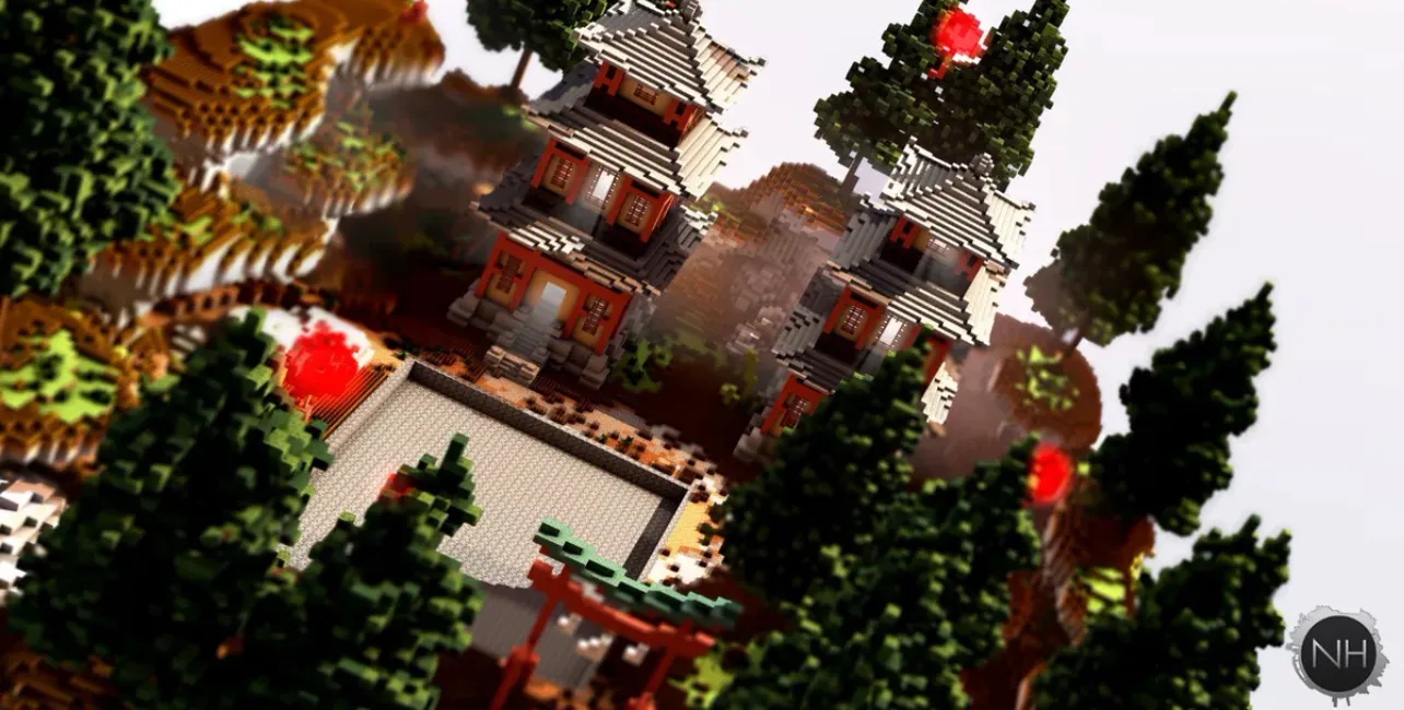 我的世界东方风格监狱矿区建筑地图