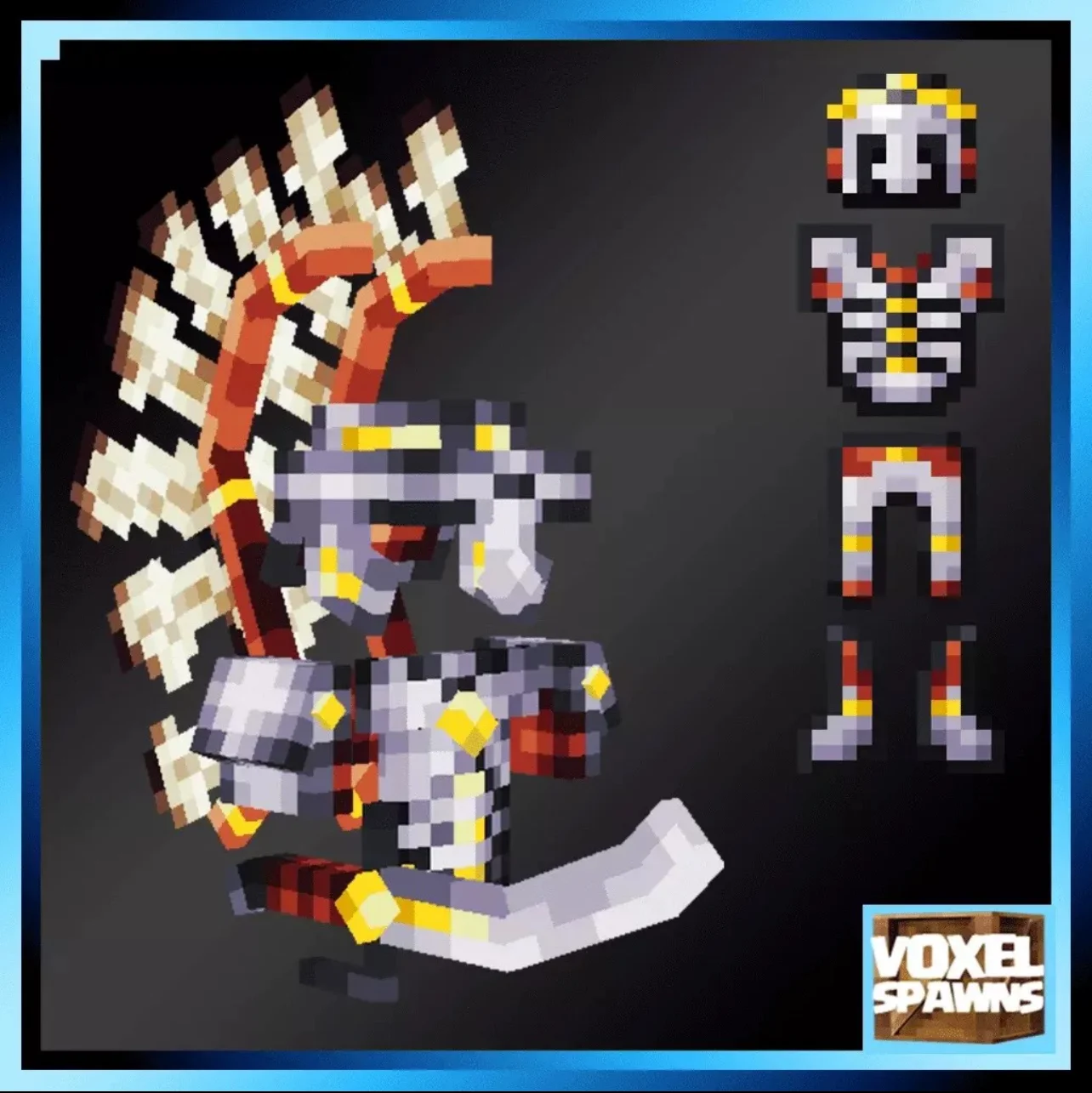 我的世界装备模型 – 轻骑兵套装