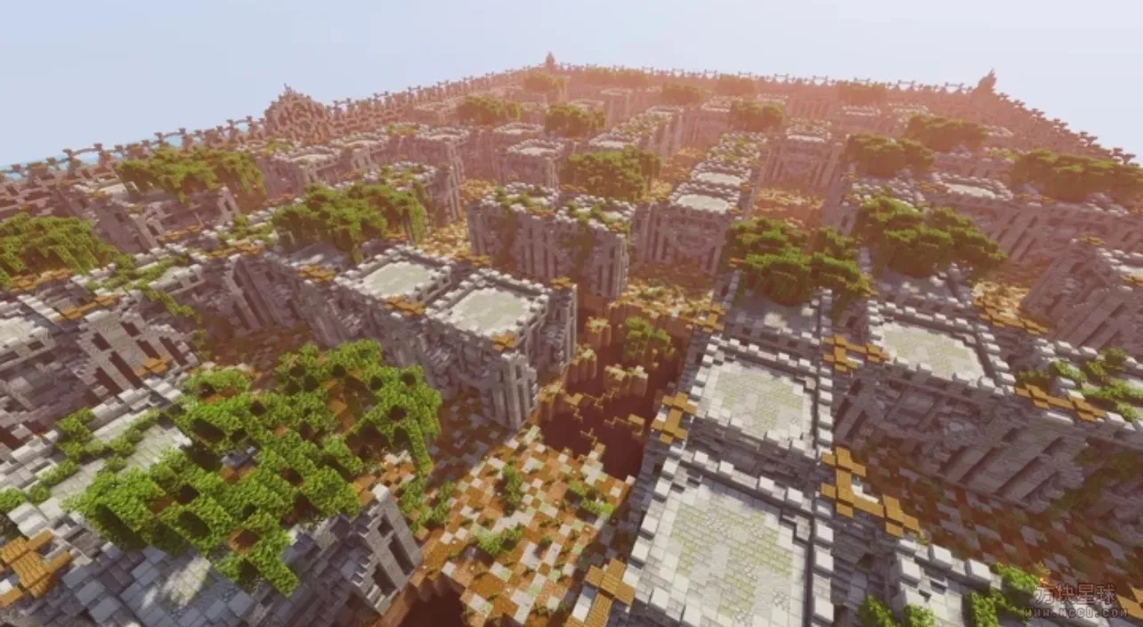 我的世界被诅咒的迷宫地图:跑酷解谜双重挑战