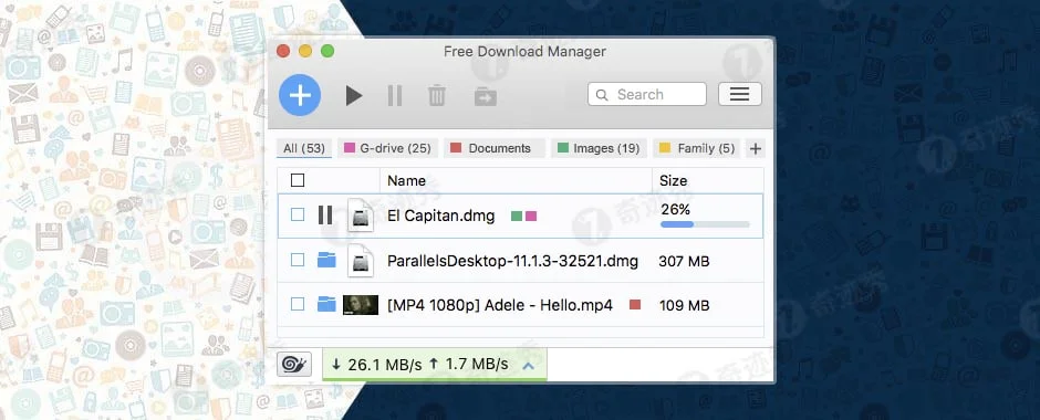 Free Download Manager v6.29.1 支持BT续传下载器