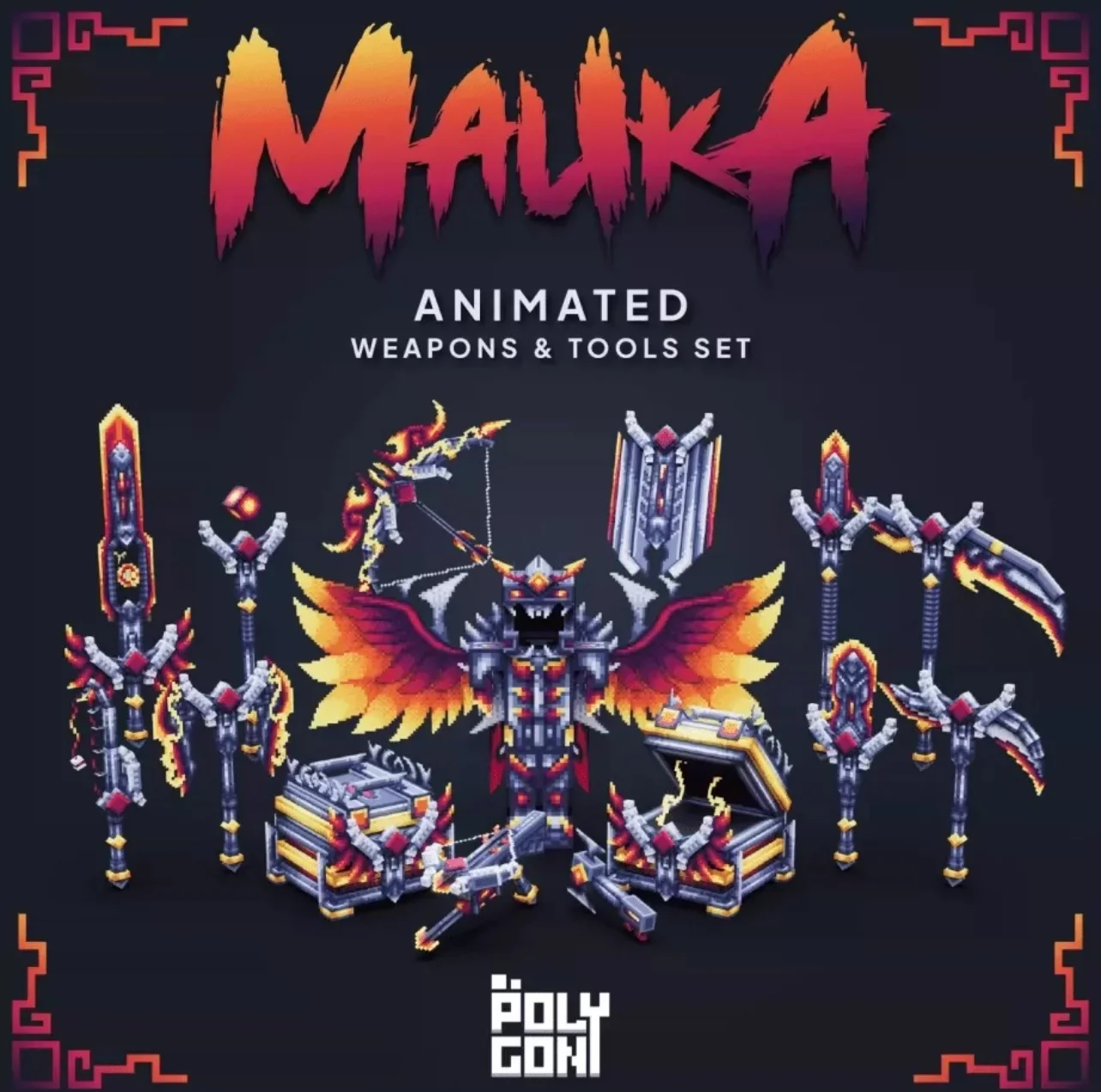 我的世界装备模型 – 玛利卡套装