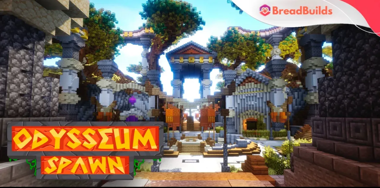 我的世界奥德赛主城地图中世纪风格建筑合集