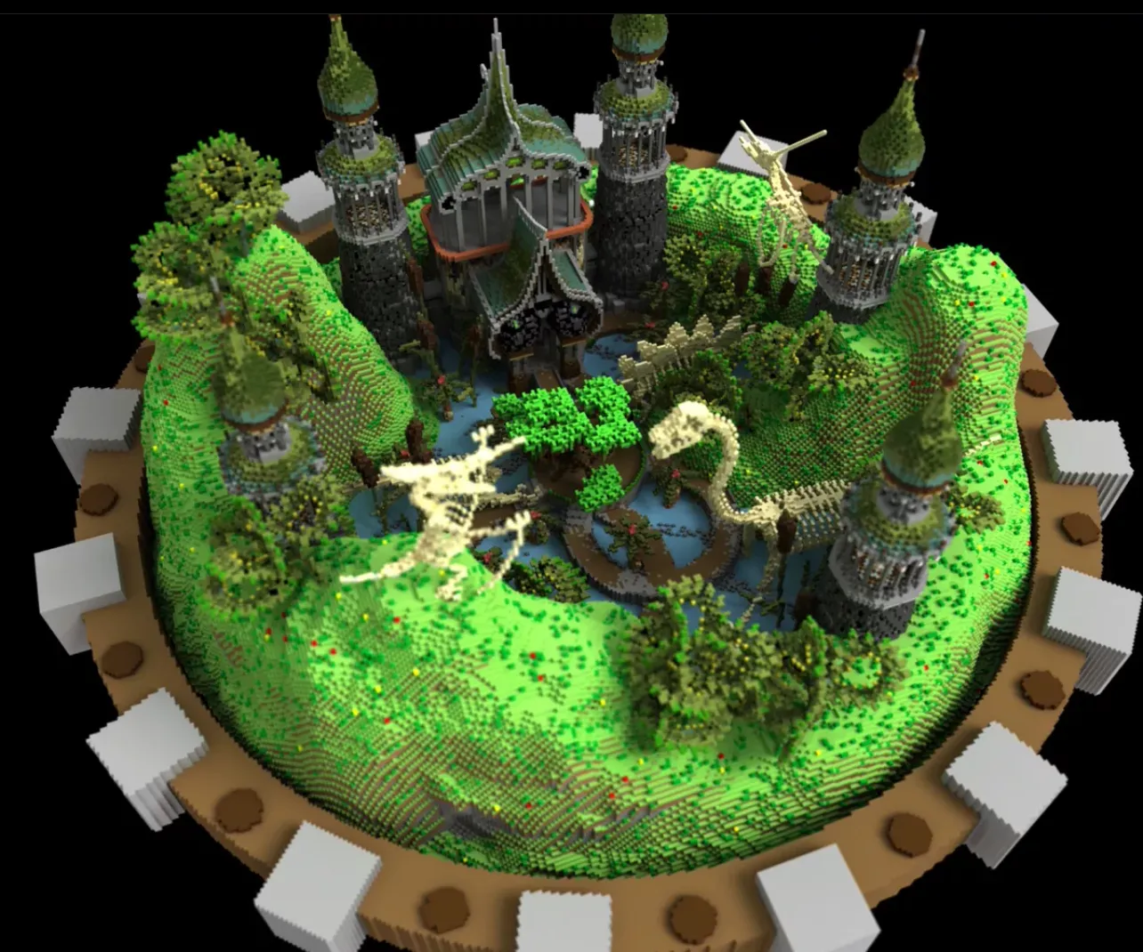 我的世界地图 – 恐龙大厅 [ 恐龙 / 大厅 / 副本 ]