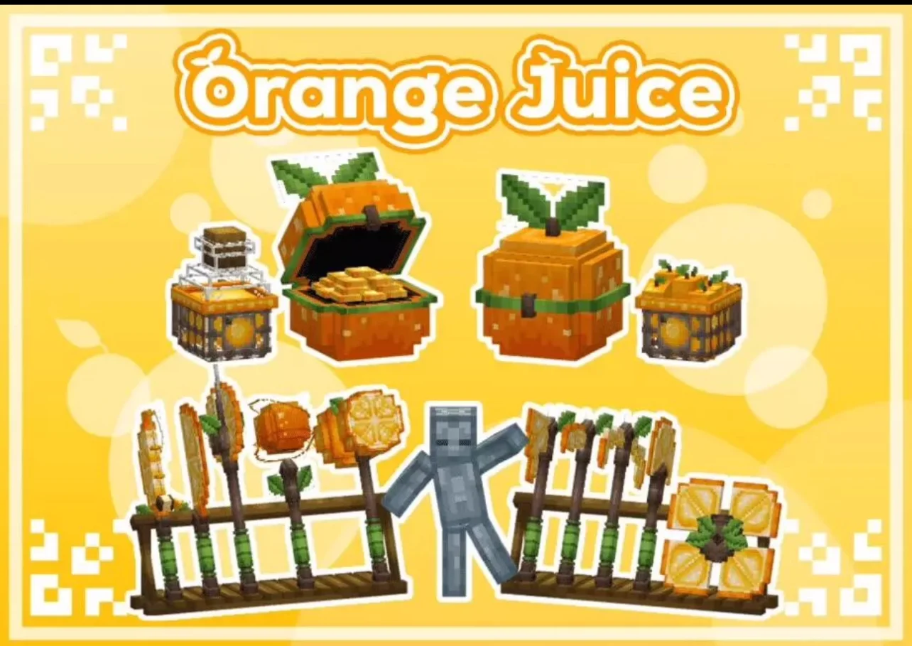 我的世界装备模型 – 橙汁套装