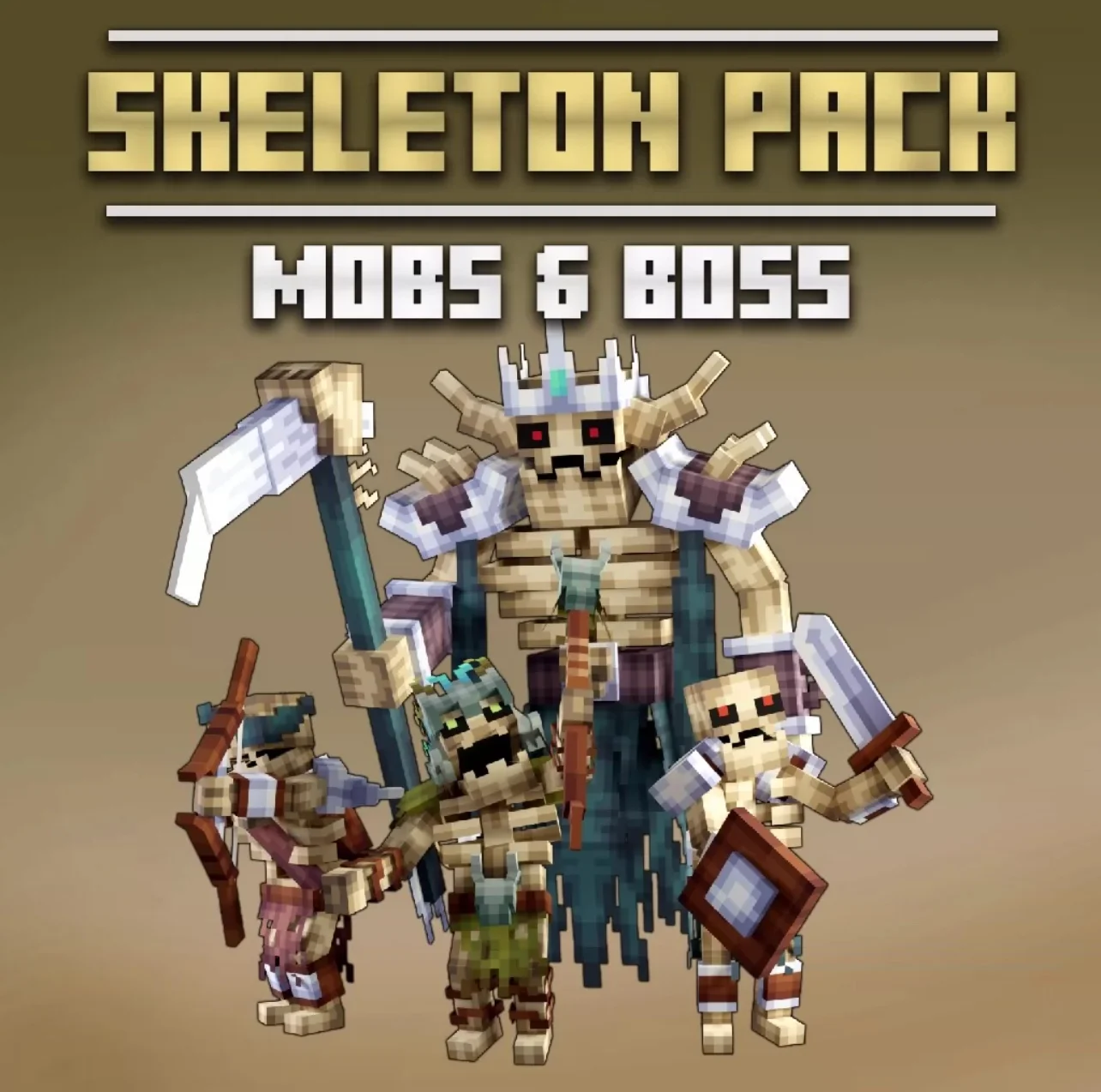 我的世界生物模型 – 骨架包