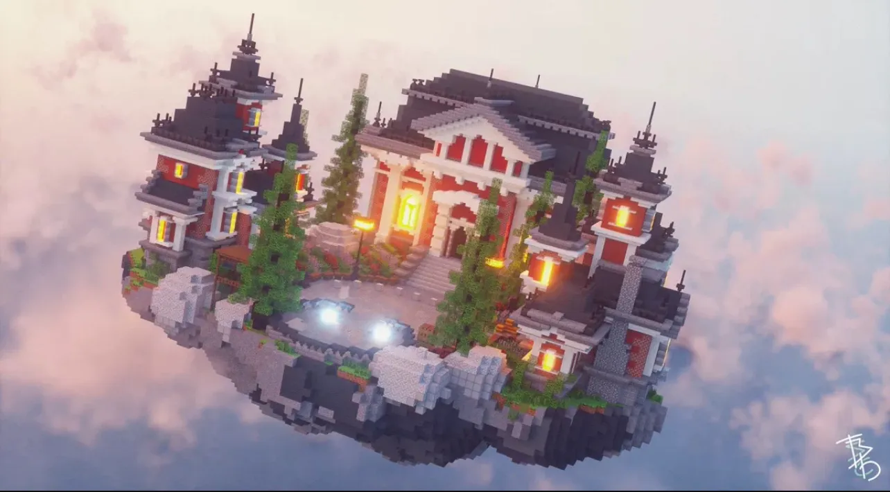 我的世界地图 – 飞行岛屿 [ 大厅 / 活动 ]