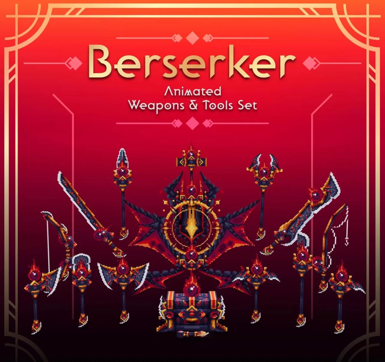 我的世界装备模型 – 狂战士套装